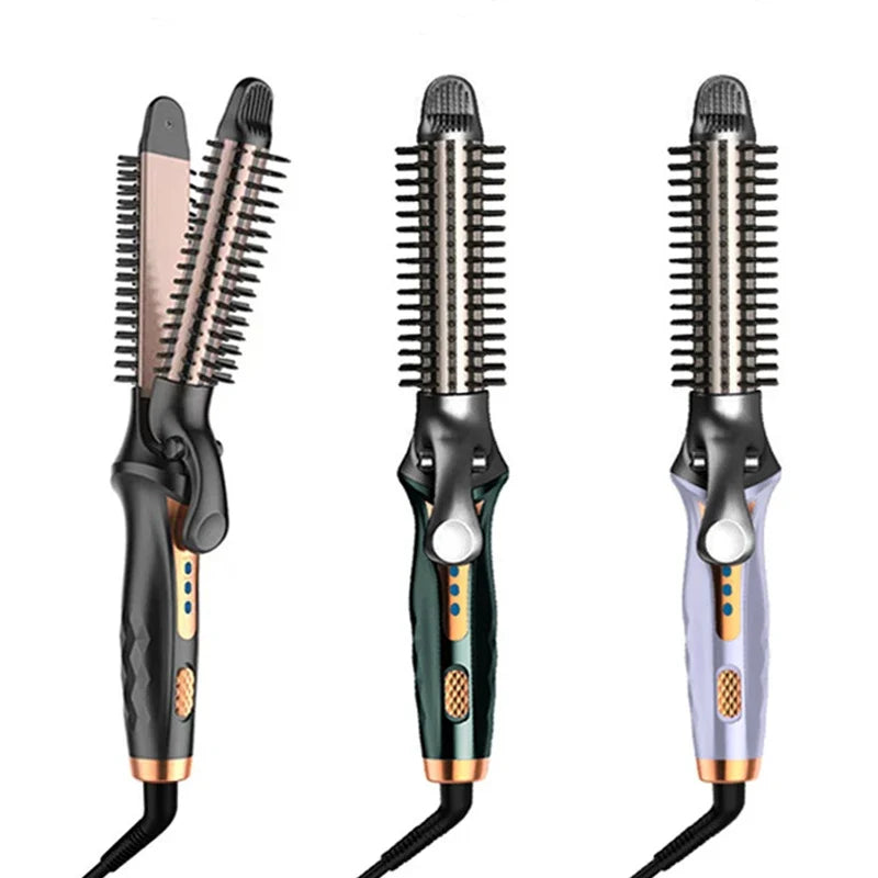 High quality home portable hair straightener  home multi-functional lazy hair curler hair straightener。