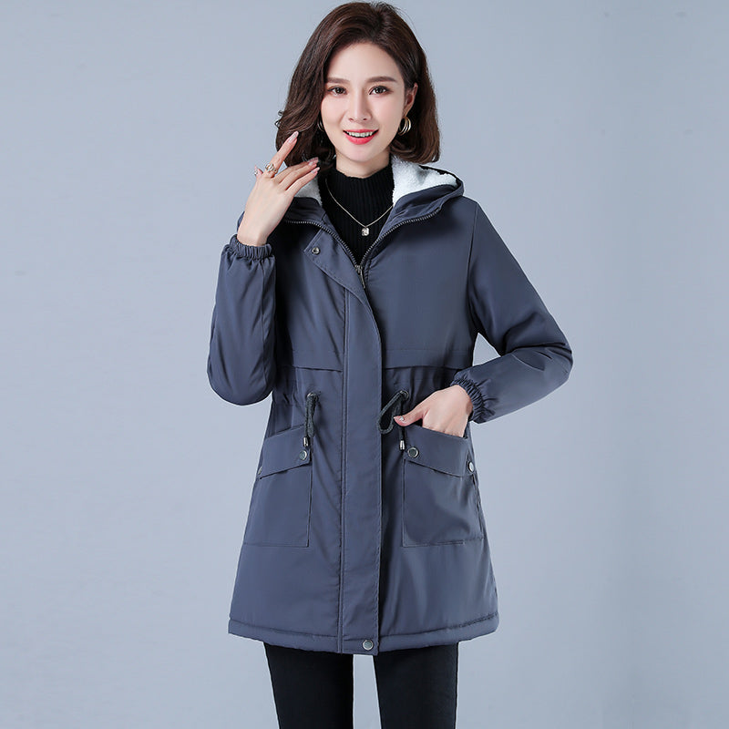 Women's Winter Puffer Coat, Warm Cotton Hooded Casual Parka