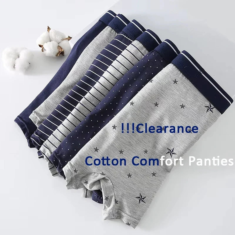 4pcs Men's Boxer Underpants Cotton Homme Panties Men Underwear Shorts Elastic Breathable Fashion Sexy Set Male Boxershorts Soft