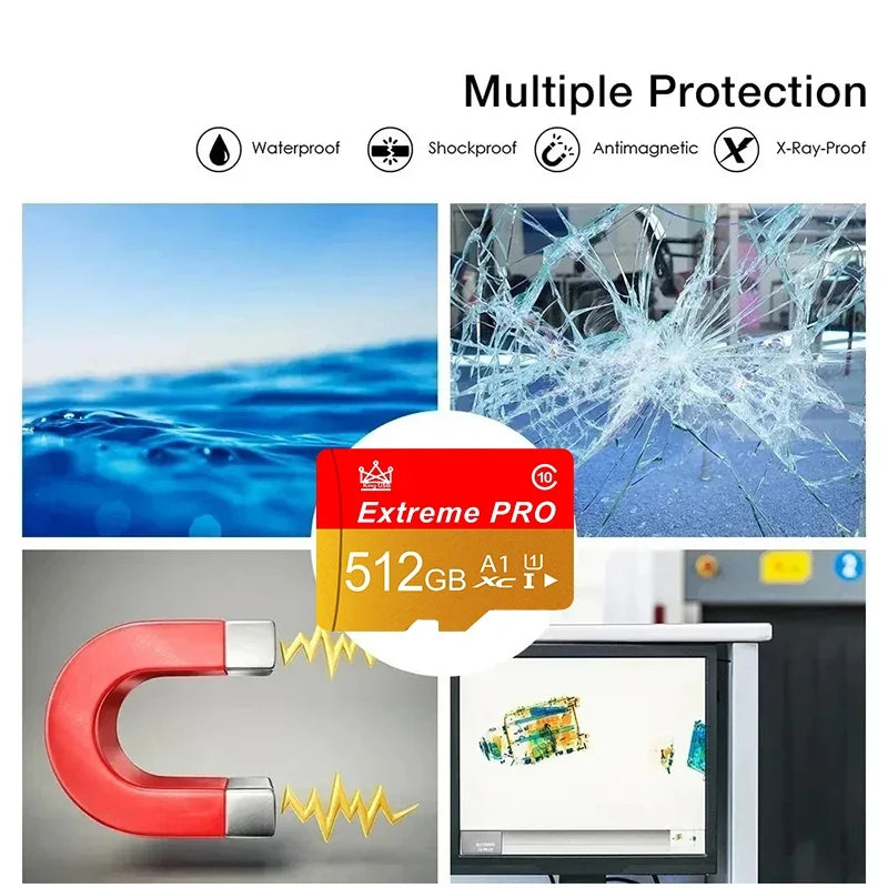 Original For PC Phone Camera Micro TF SD Memory Card Class 10 64GB 512GB 256GB 64GB 128GB Micro TF SD TF Flash Card 64 128 GB Mi
