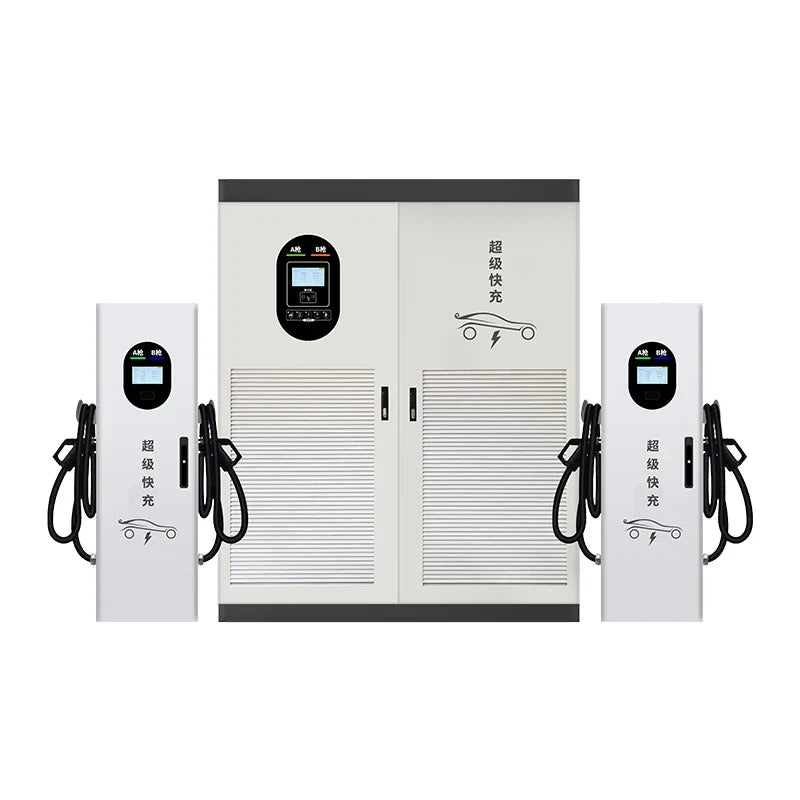 High-Speed 60kW-240kW DC Fast Charging Station, Fast Charging in 30-60 Minutes with CCS, GBT, Chademo, OCPP, and RFID Support