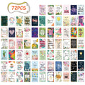 Set of 72 Motivational Cards with Positive Quotes for Students, Encouragement Appreciation Mini Notes,Thank You Card Love Gifts