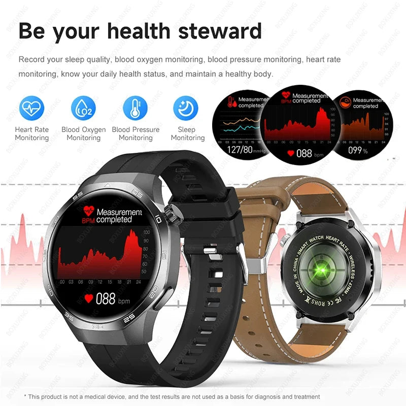 2026 New BOXUXING Watch 5 MAX Smart Watch HD AMOLED Screen NFC GPS Tracker Bluetooth Call Health Waterproof Smartwatch Men Women