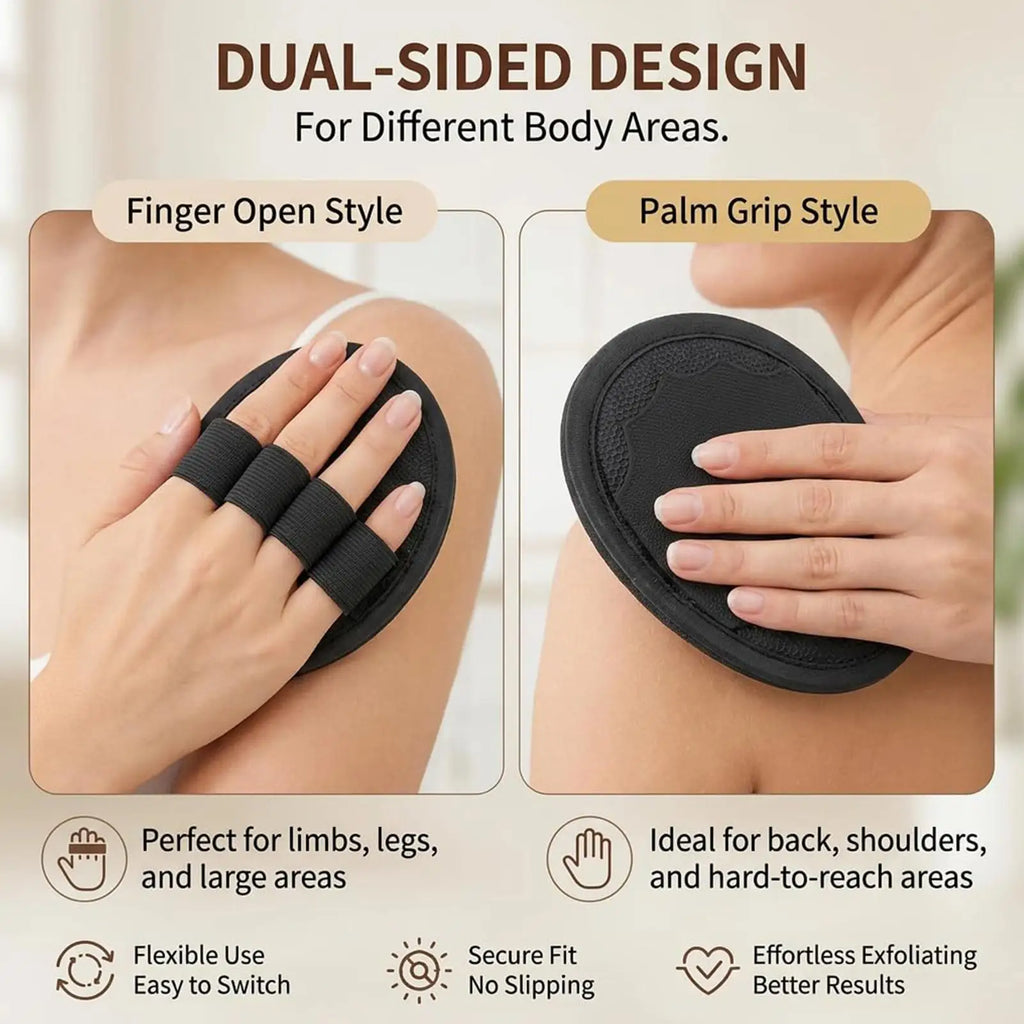 1PC Exfoliating Bath Scrubber Pads Rubber Deep Cleansing Gentle Dead Skin Remover Body Scrubber Bathing Accessories