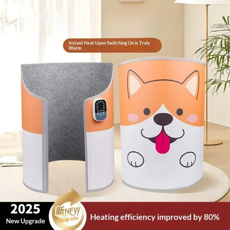 Golden Sunday Foot Warmer Desk Heater Temperature Adjustable Electric Heating Mat Silent Overheat Protection for Office Home Use