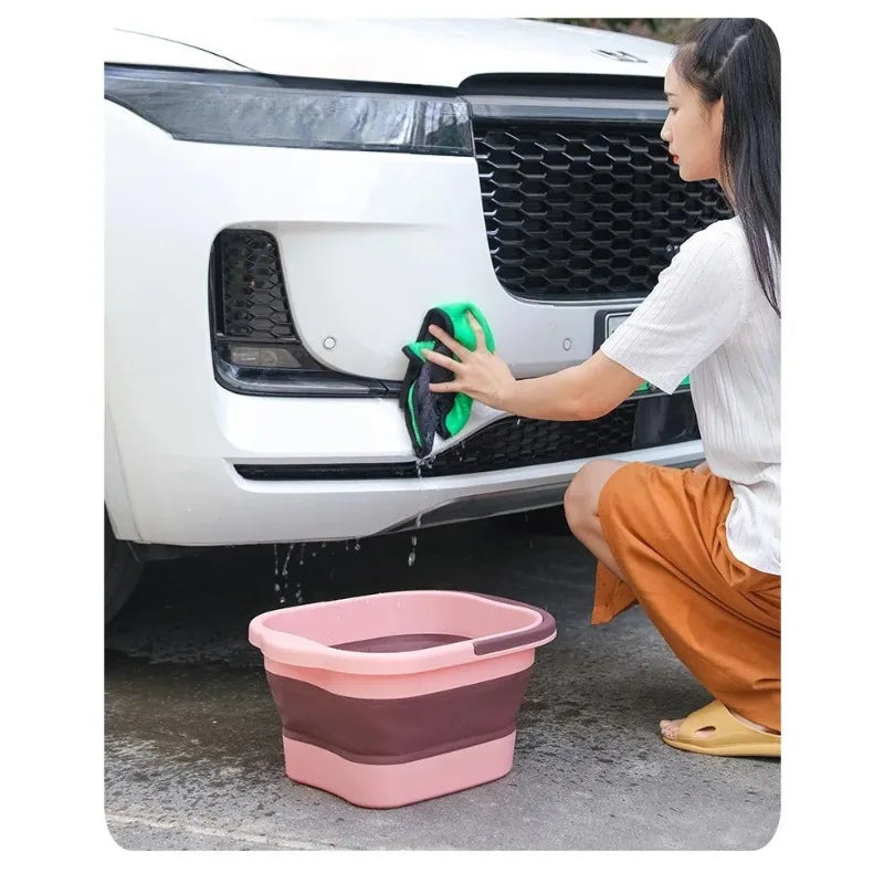 Portable Foot Soaking Tub 2026 - Deep Foldable Design for Home Massage, Knee & Foot Bath Bucket, Compact Plastic Basin