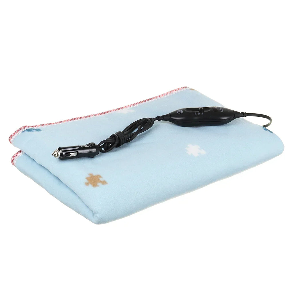 Electric Heating Blanket 12V/24V Comfortable Electric Blanket Thicker Heater Winter Warmer Body Heated Blanket Thermostat