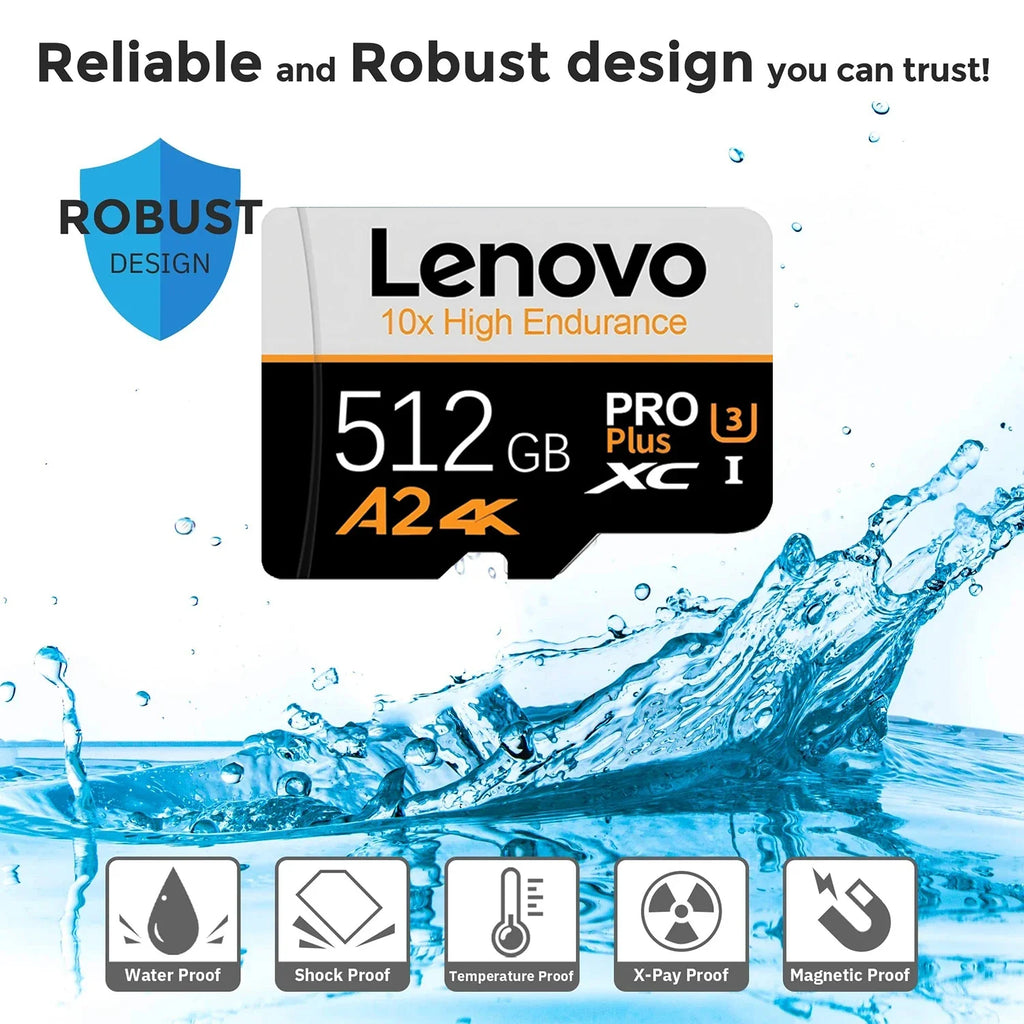 Lenovo Premium Memory Card SD Cards Micro TF SD TF Cards 512GB 256GB 128GB 64GB U3 for Nintendo Switch / iOS / Tablet / Phone