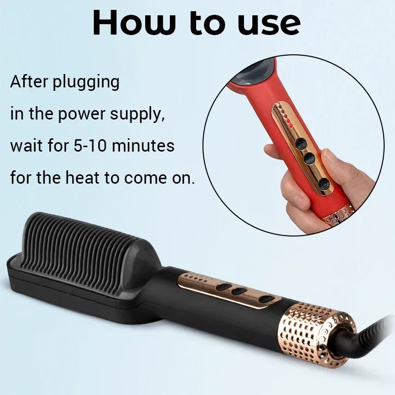 Professional Negative Ion Hair Straightener Hot Sale Mini Hair Straightener Hot Comb Customized Hairs Styling Tools Hairs Brush