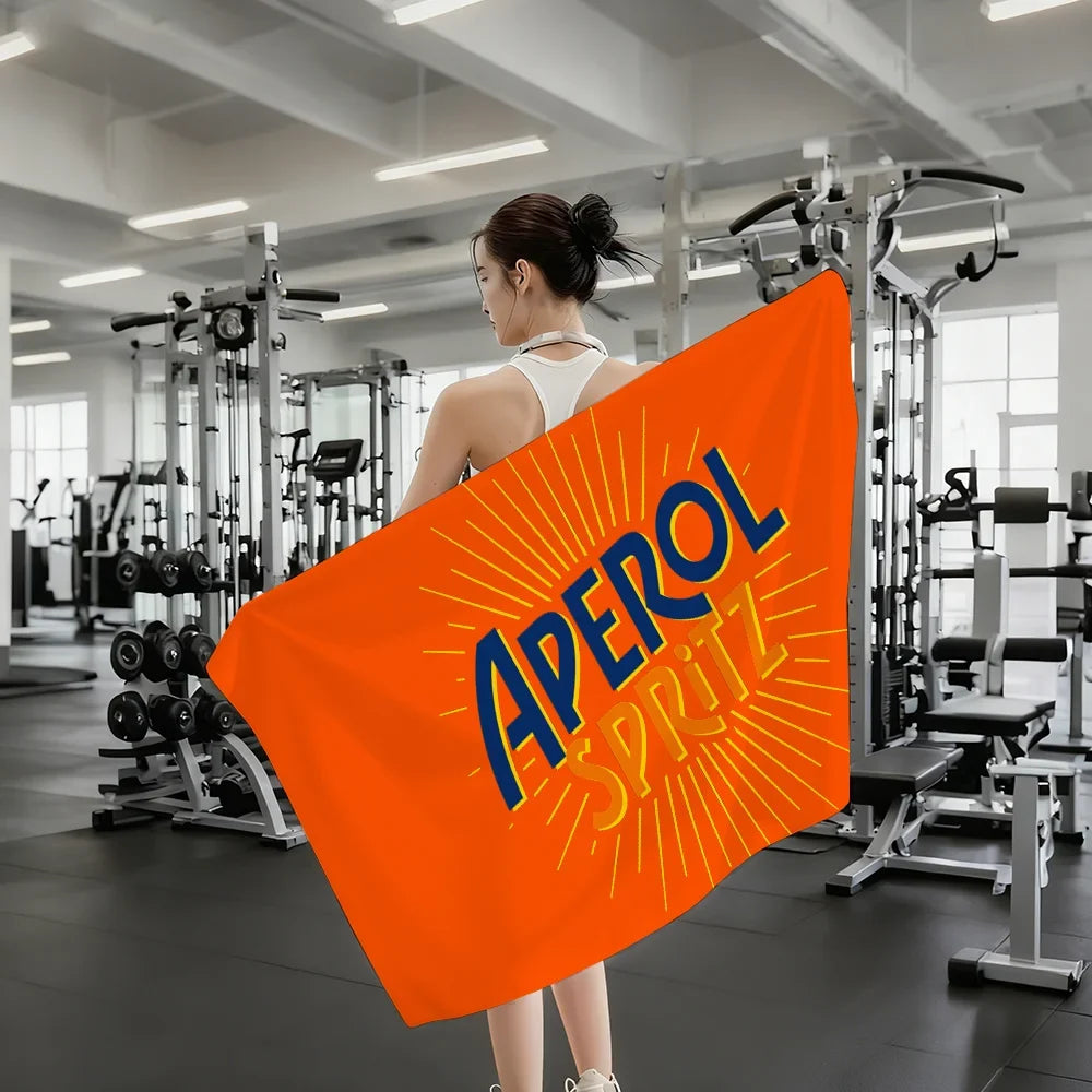 A-Aperol-Spritz Cool Fashion Towel Shower Sauna Travel Spa Quick Dry Gym Accessories Soft Large Beach Towels