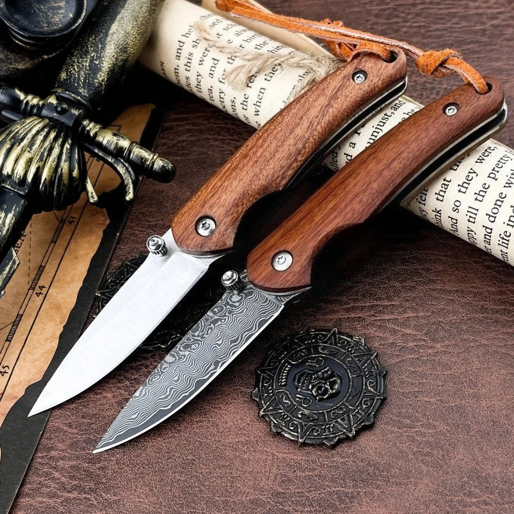 High-Quality Folding Knife for Everyday Use, Outdoor Camping, On-the-Go—Survival, Hiking, Cutting, and Adventure Tool—Great Gift