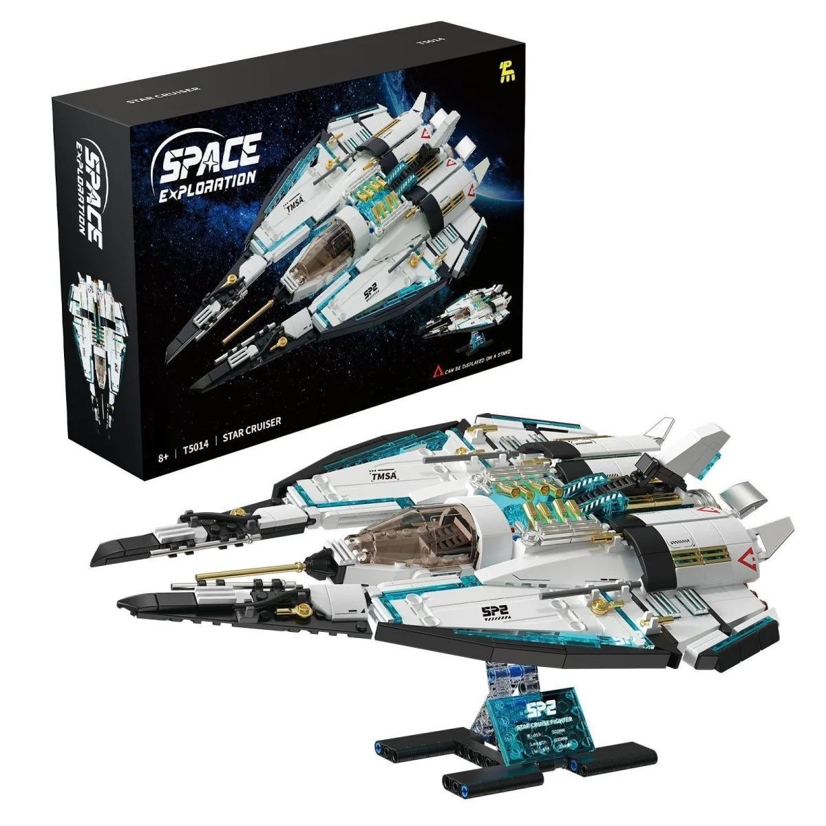 739PCS Space Wars Galaxy Starship Cruiser Building Blocks Interstellar Fighter Model High Tech Educational Toys Boys Kids Gift