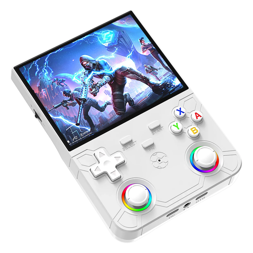 New R36 Ultra X Handheld Retro Video Game Console IPS Screen 128GB Games Portable Pocket Player with Linux System