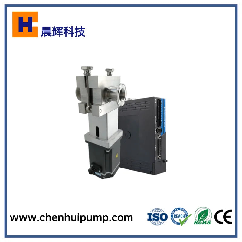 High Viscosity liquid Gear Micro Pump Meter Food Grade Oil Honey Milk Juice Pump Cream Transfer Gear Pump With 750W Servo Motor