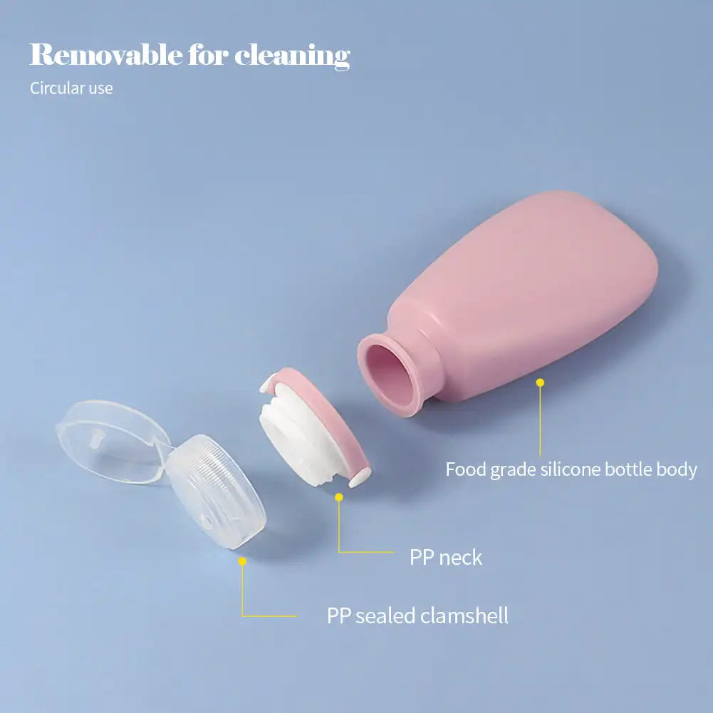 30/60/90ML Silicone Portable Travel Bottle Cosmetic Storage Refillable Lotion Bottle Leakproof Shampoo Container