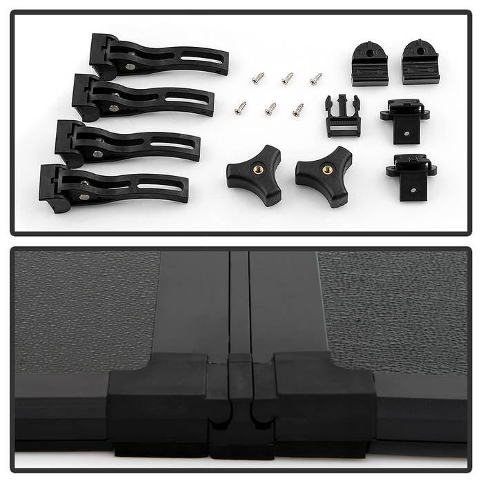 SPYDER xTune 04-07 Chevy Silverado/GMC Sierra 1500 CC 68in Bed Hard Tri-Fold Tonneau - Blk (TC-HTF-CS04-68) 9046704