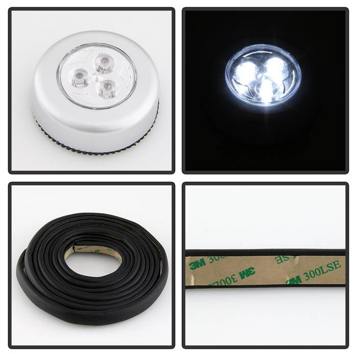 SPYDER xTune 04-07 Chevy Silverado/GMC Sierra 1500 CC 68in Bed Hard Tri-Fold Tonneau - Blk (TC-HTF-CS04-68) 9046704