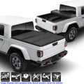 Xtune 20-21 Jeep Gladiator 60 Inches Hard Tri-Fold Style Tonneau Cover - Black 9049330