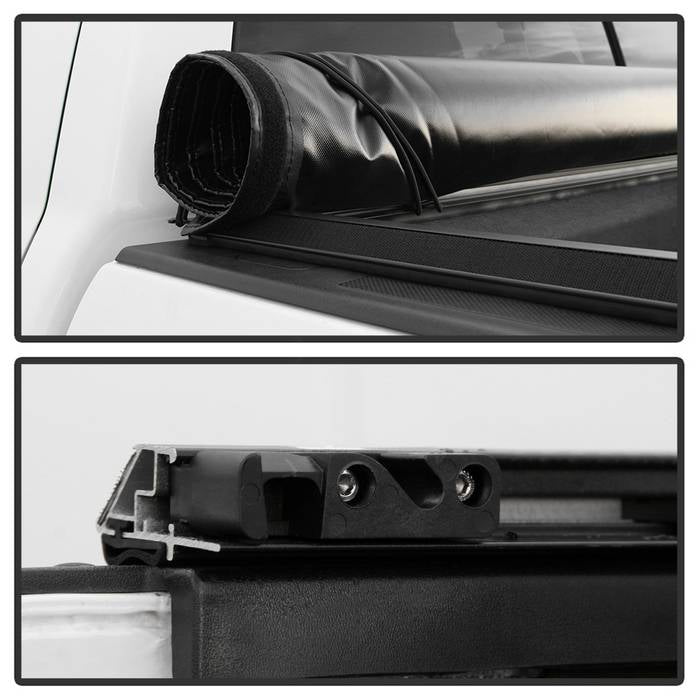 SPYDER xTune 04-07 Chevy Silverado/GMC Sierra 1500 CC 68in. Bed Roll-Up Tonneau Cover - Blk (TC-RU-CS04-68) 9043673