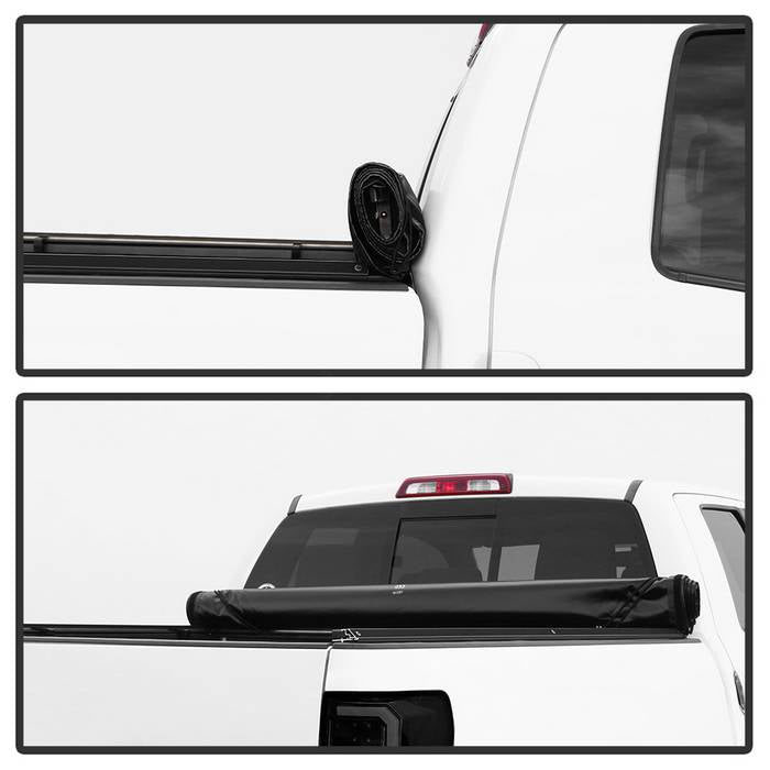 SPYDER xTune 01-05 Ford Explorer Sport Trac 49in. Roll-Up Style Tonneau Cover - Black (TC-RU-FEXP01-49) 9043482