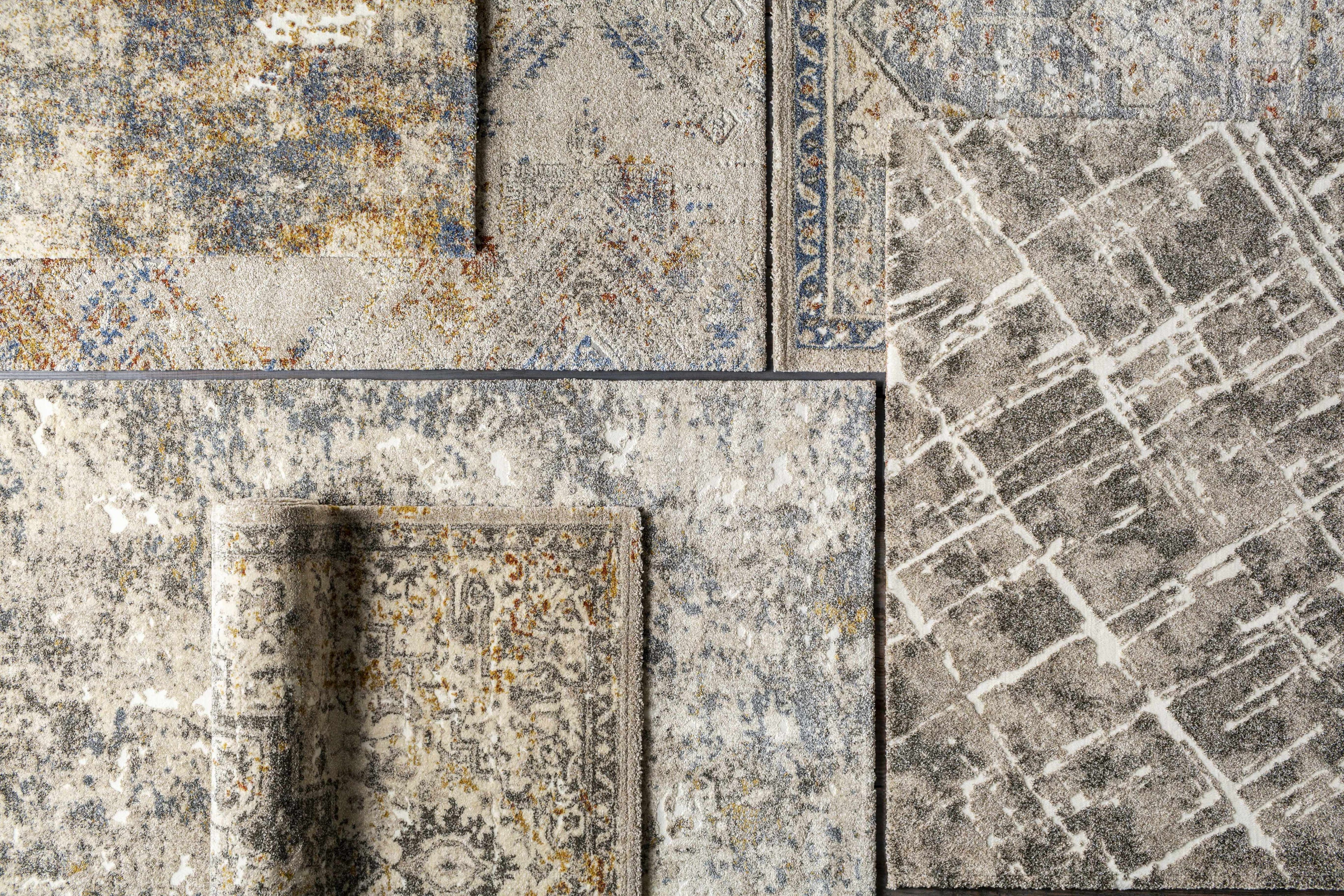 Alabaster Abstract Thick Luxe Rug