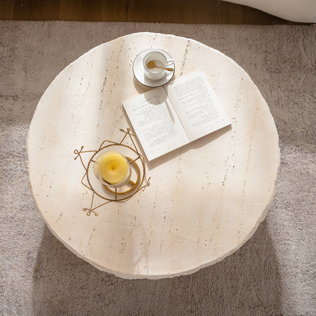 MgO Mid-Century Round Centre Coffee Table