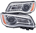 Anzo 2011-2014 Chrysler 300Projector Headlights w/Plank Style Design Chrome