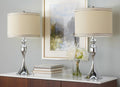 27" Contemporary Metal Table Lamp in Polished