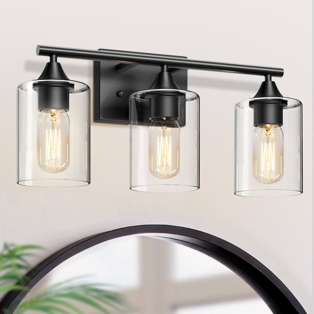 3-Light Matte Bathroom Vanity Wall Light