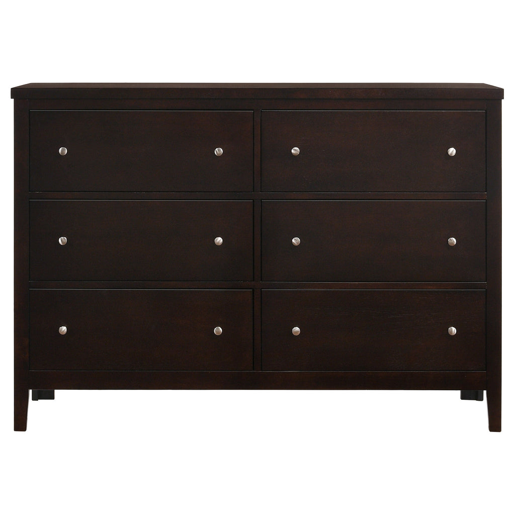 Wedgewood Cappuccino 6-Drawers Dresser
