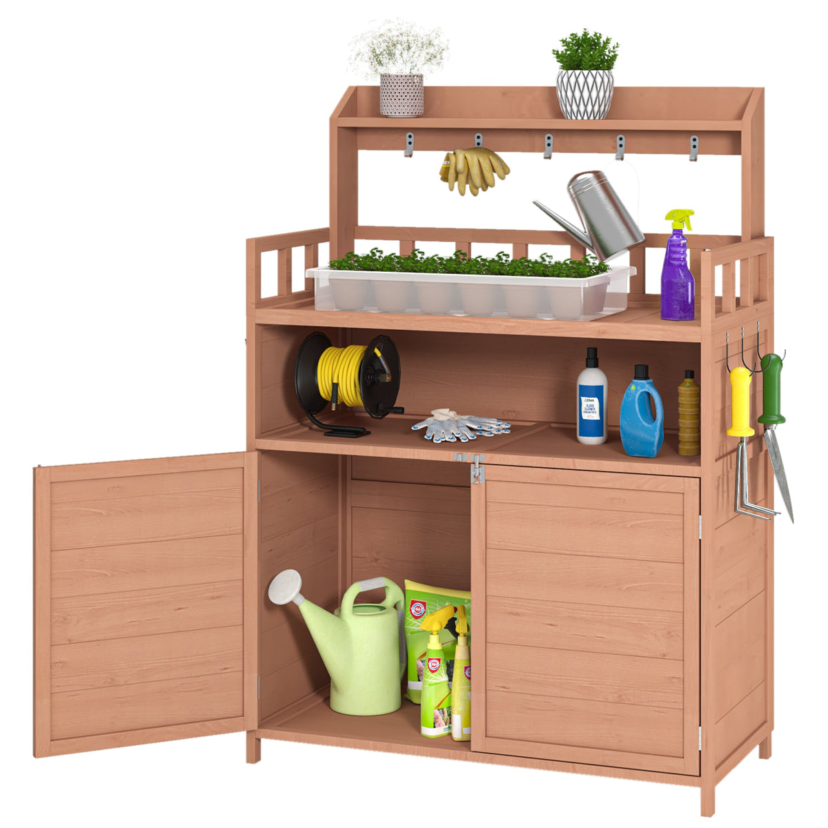 Potting Bench Outdoor Gardening Table for Patio