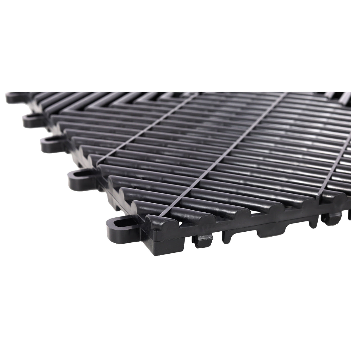 25pcs Plastic Garage Floor Mats - 15.6"x15.6"