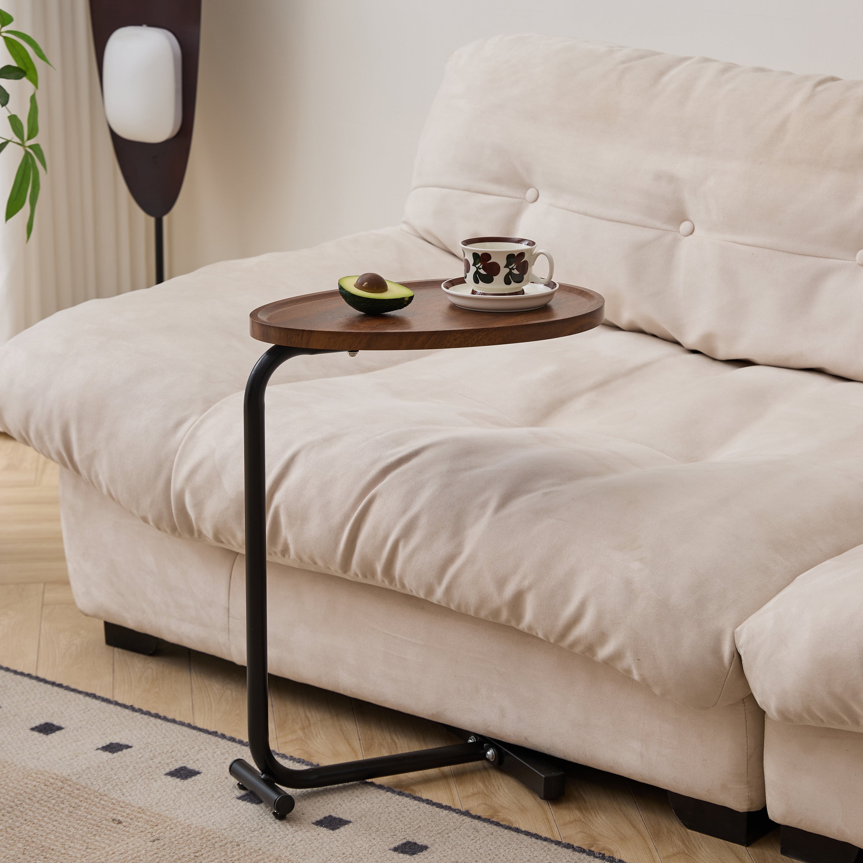 2-Piece C-Shaped Side Table Set