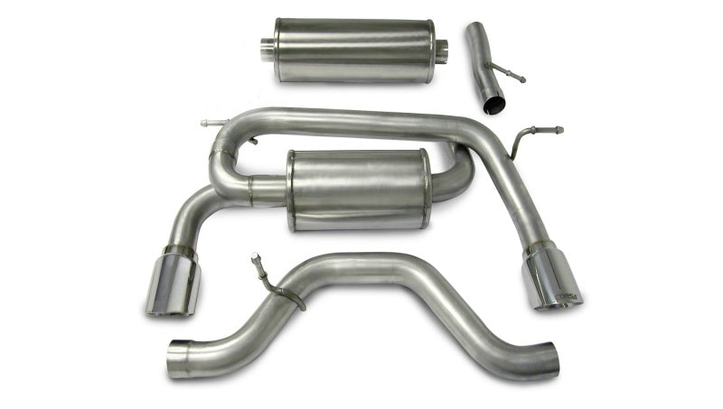 Corsa Performance 06-08 Hummer H3 3.5L Polished Sport Cat-Back Exhaust
