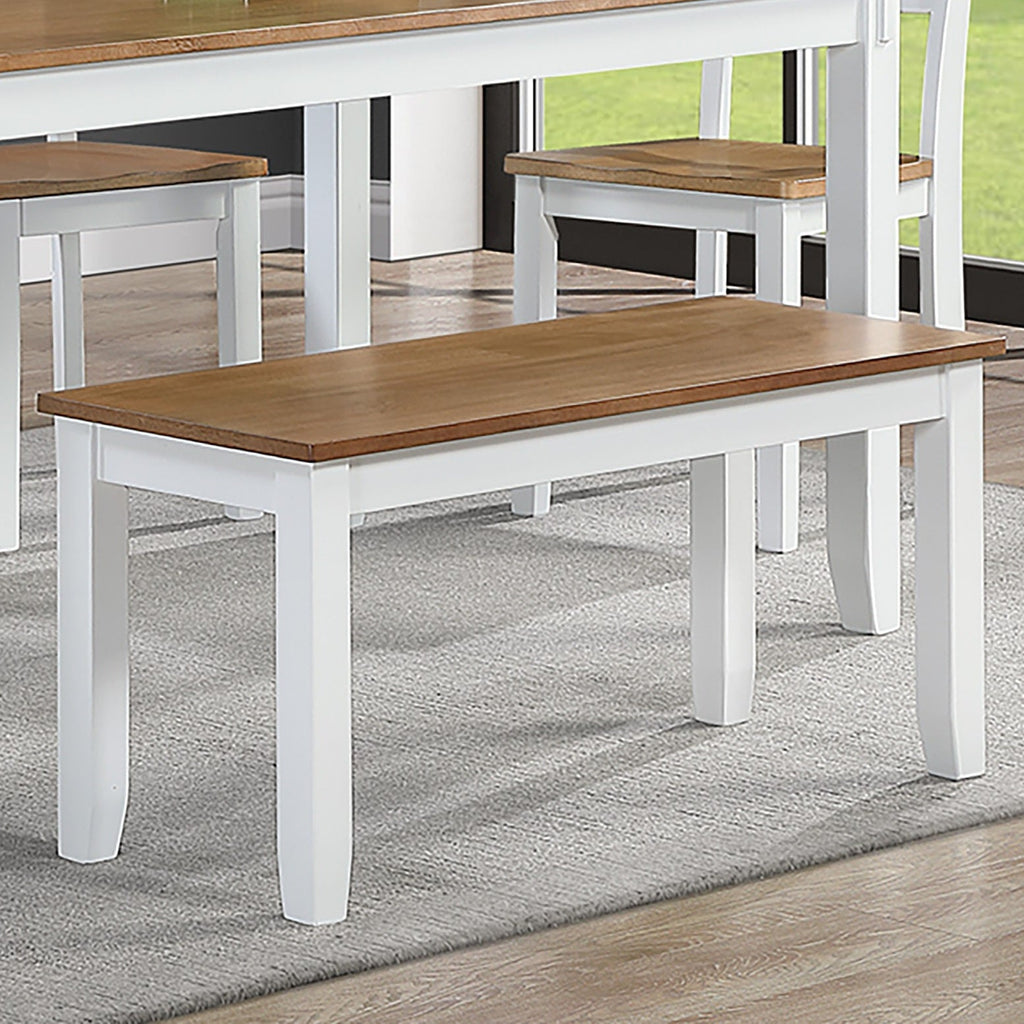 Contemporary 6pc Dining Set Table with 4 Side Chairs and Bench