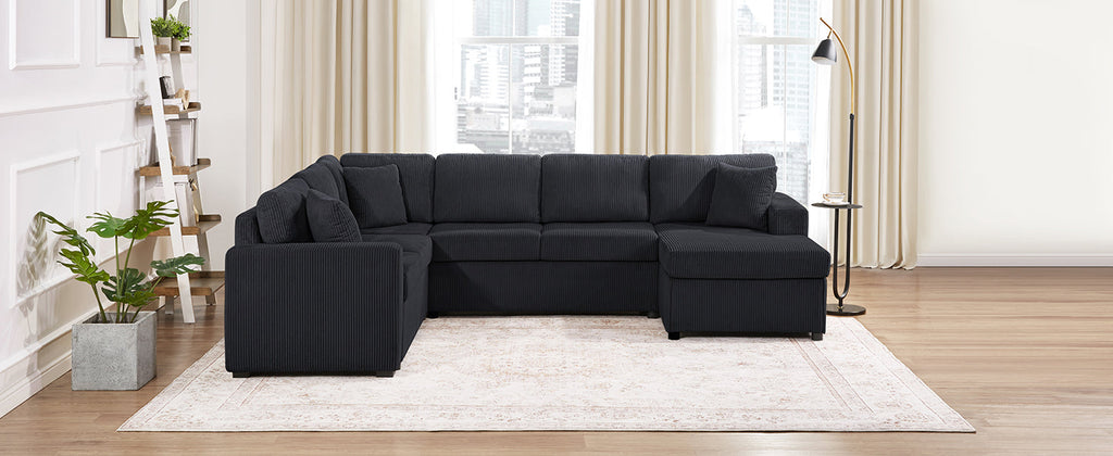 Oversized Sectional Sofa with Chaise Lounge
