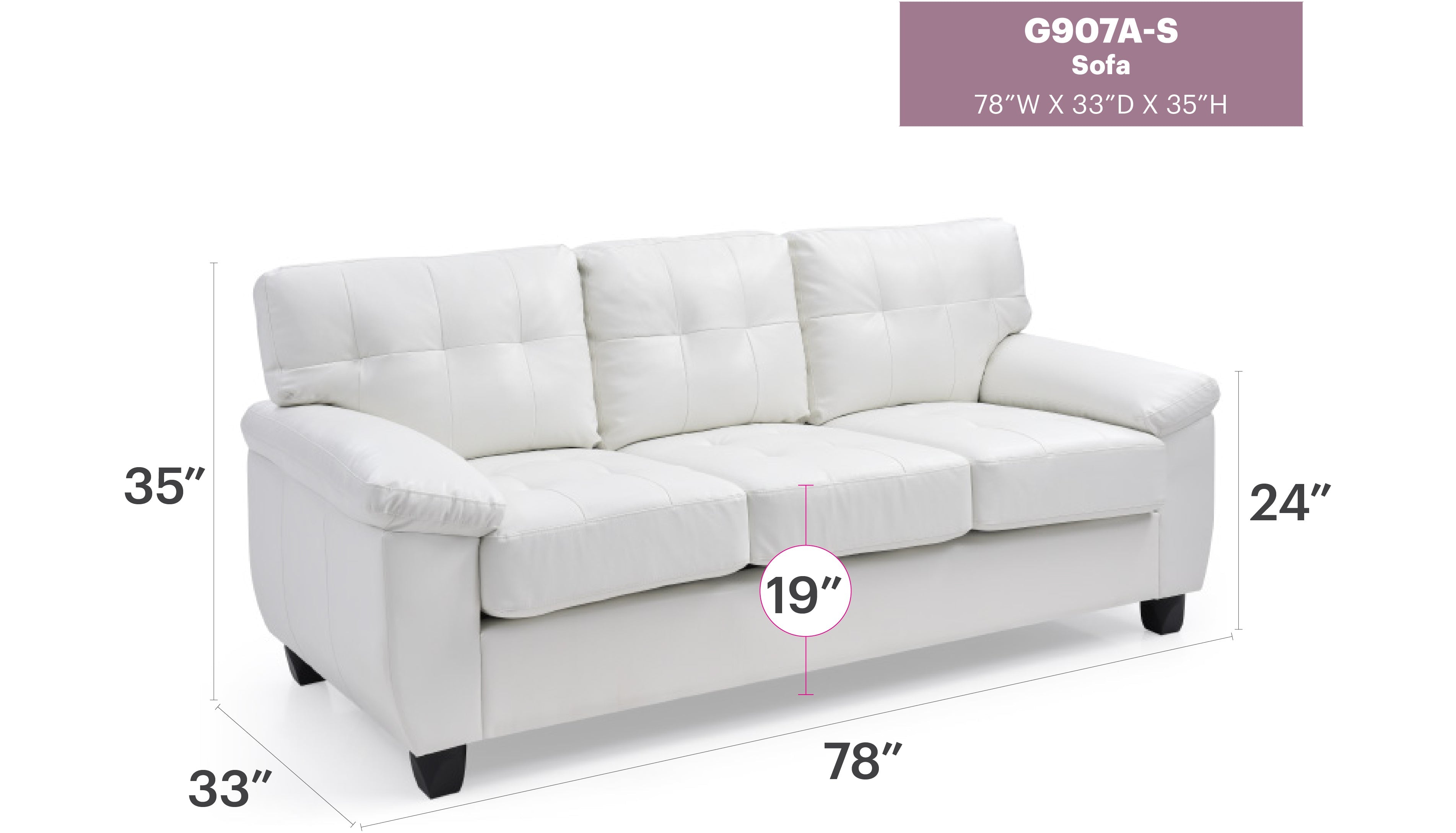 Gallant G907A-S Sofa
