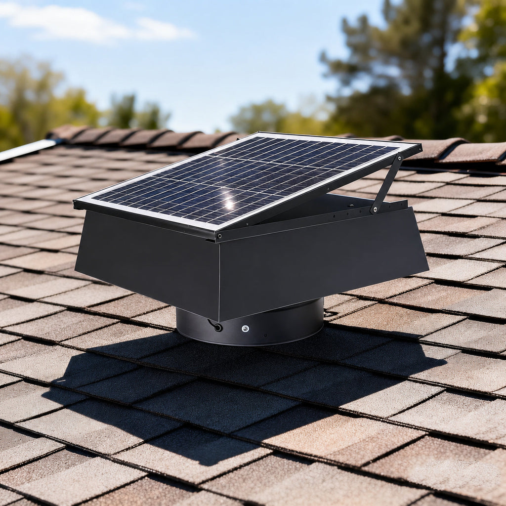 12 Inch Trapezoidal Adjustable Solar Roof Vent Fan