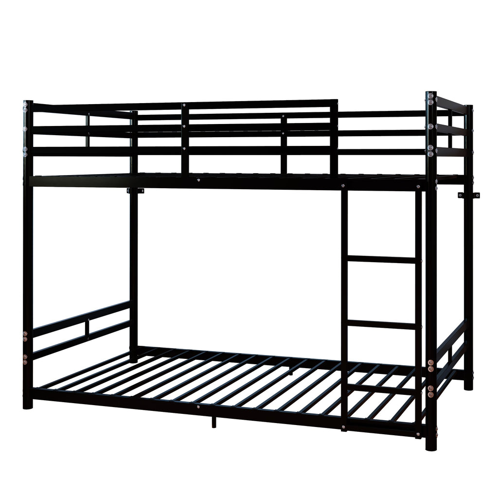 Bunk Bed with Ladder and High Guardrail
