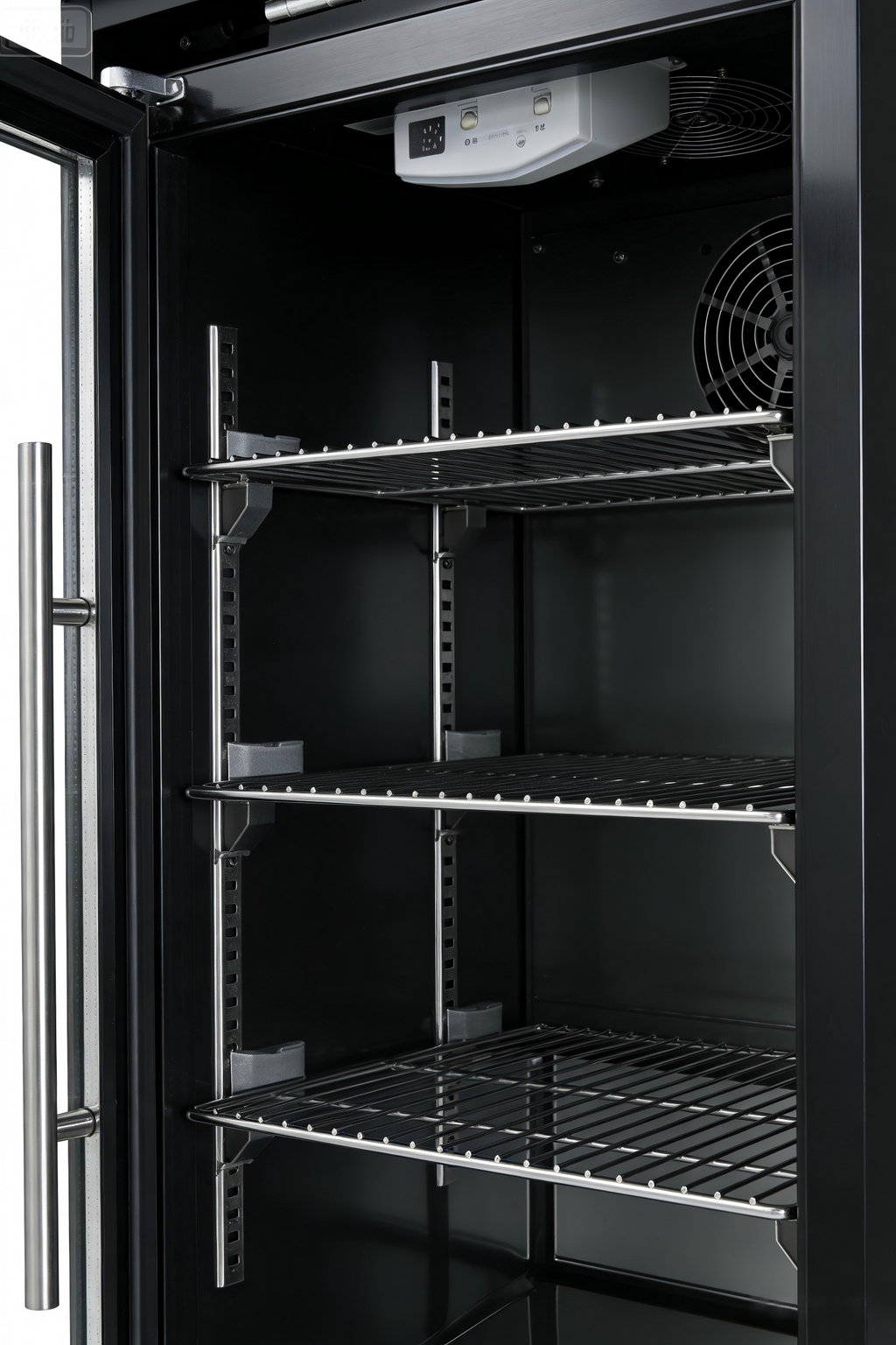 Black Single Door Fridge Cabinet for Outdoor Kitchens