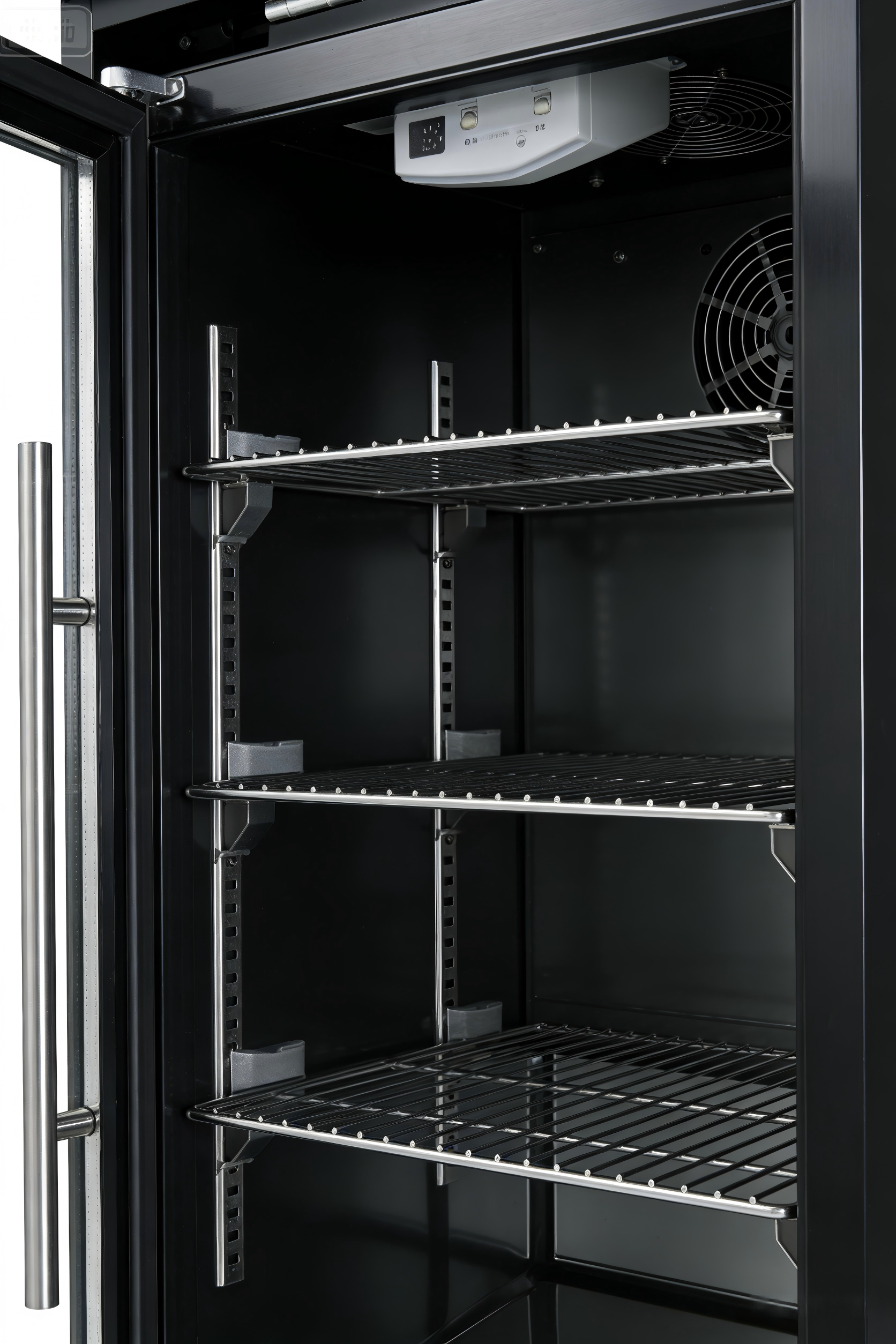 Black Single Door Fridge Cabinet for Outdoor Kitchens