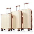 3 Piece Expandable Hard Shell ABS Suitcases with TSA Lock