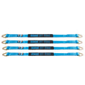 Borne Off-Road Vehicle Ratchet Tie-Down Kit (4 pack) Blue BNRTC-TD-4BL