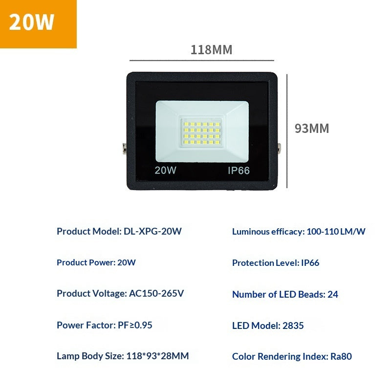 Waterproof LED Outdoor Floodlight Spotlight