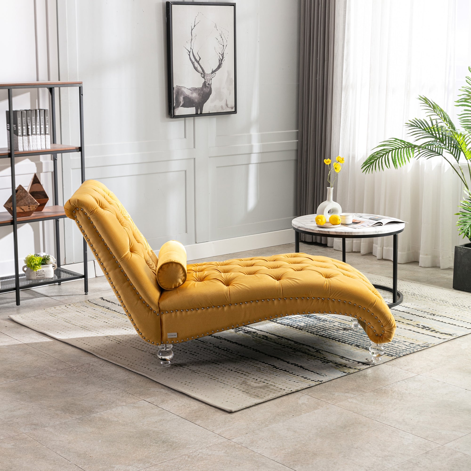 Velvet Chaise Lounge Indoor