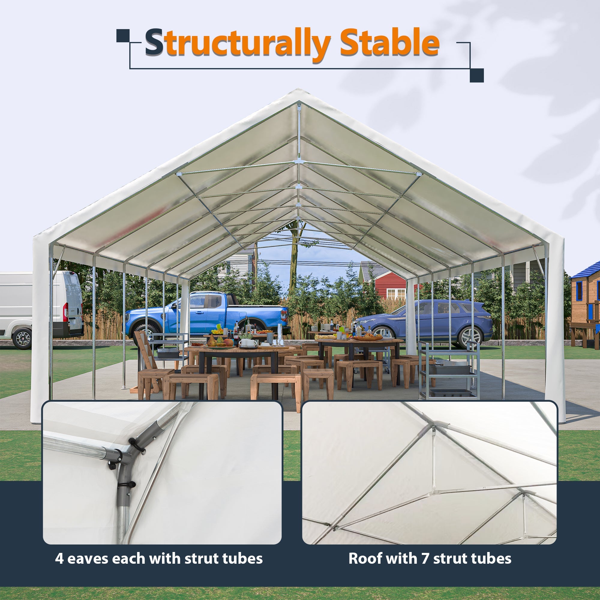20x40FT Heavy Duty Party Tent with Removable Sidewalls