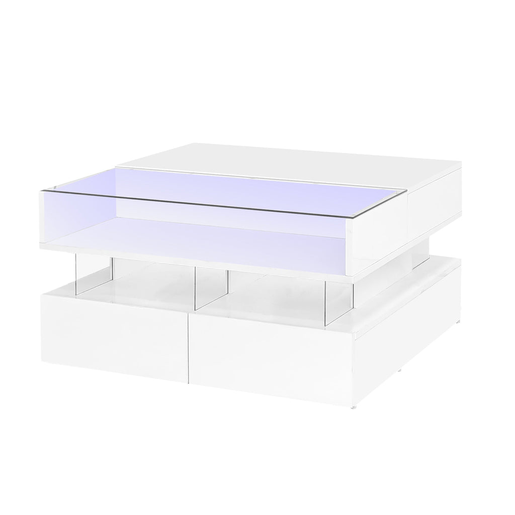 Vibe Haus Lift-Top Coffee Table with 2 Drawers