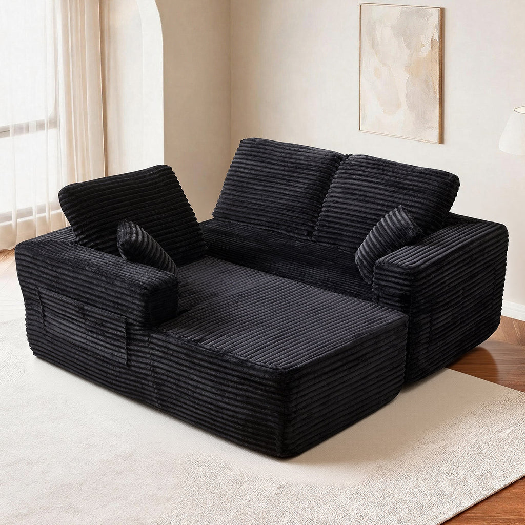 100.39" Cloud Sectional Couch with L-Shape Chaise