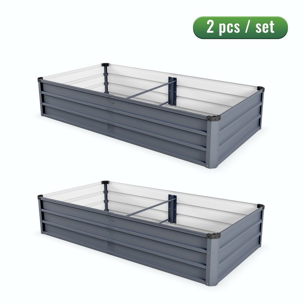6x3x1ft 2pcs Large Garden Bed Kit