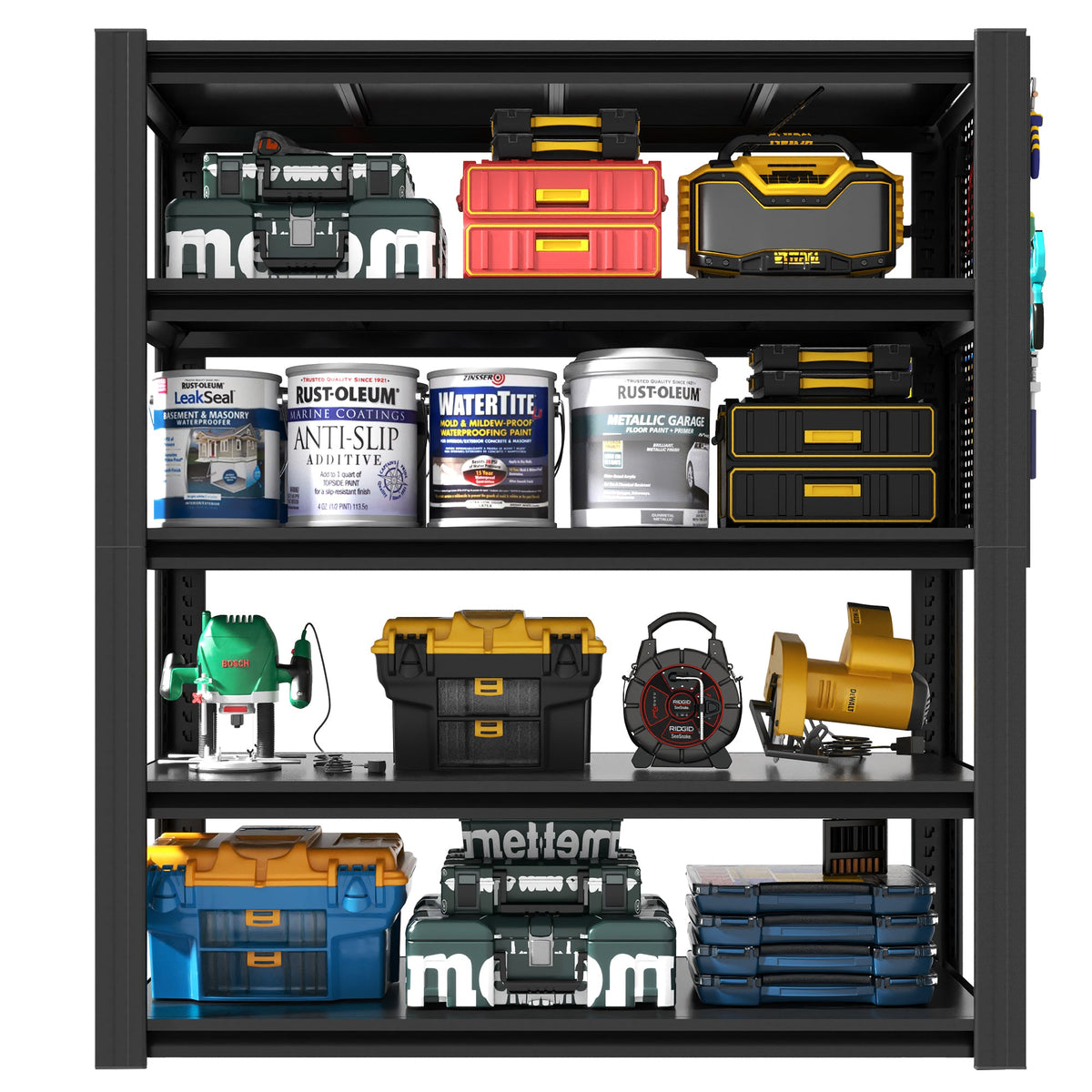 72" Heavy-Duty 5-Tier Adjustable Shelving Unit